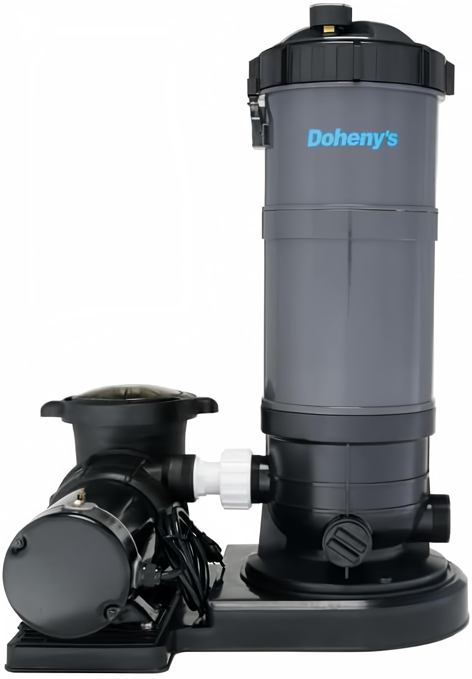 Doheny's Pool Pro Cartridge Filter System for Above-Ground Pools | 50 Sq. Ft. Filtration with 3/4 HP Pump | Heavy-Duty Non-Woven Cartridge for Crystal Clear Water & Maximum Flow | Durable Thermoplastic Construction | 115V/60Hz | Perfect for Backyard Swimming Pools, Summer Water Fun & Easy Maintenance