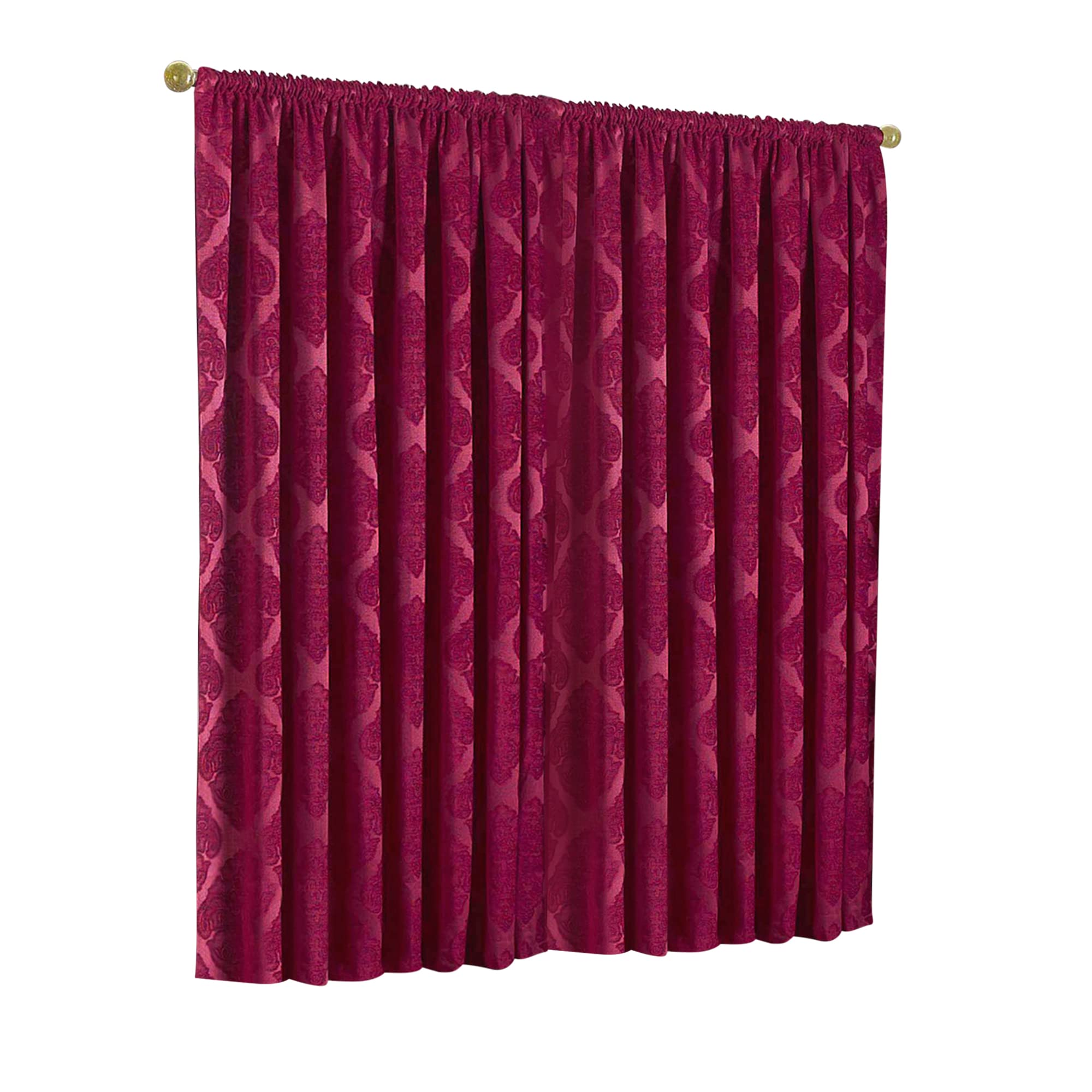 Winchester Pencil Pleat Curtains 90x90 Inches Natural - Elegant Window Treatments for Living Room & Bedroom