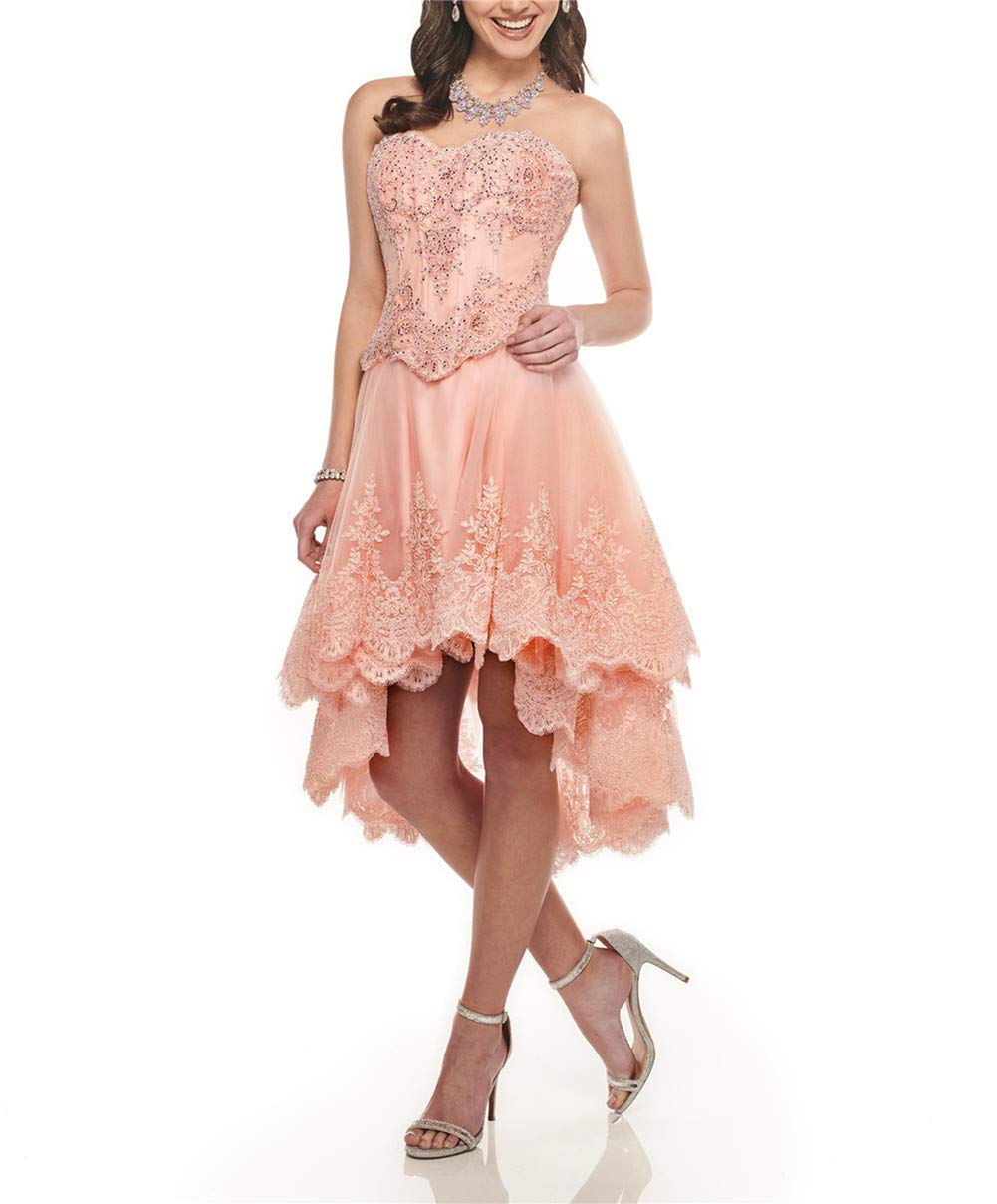 Emanni Women's Sweetheart Neckline Quinceañera Dress 2-Piece Set with Crystals, Ball Gown Prom Dress in Apricot - Perfect for Quinceañeras, Proms, Weddings & Formal Events
