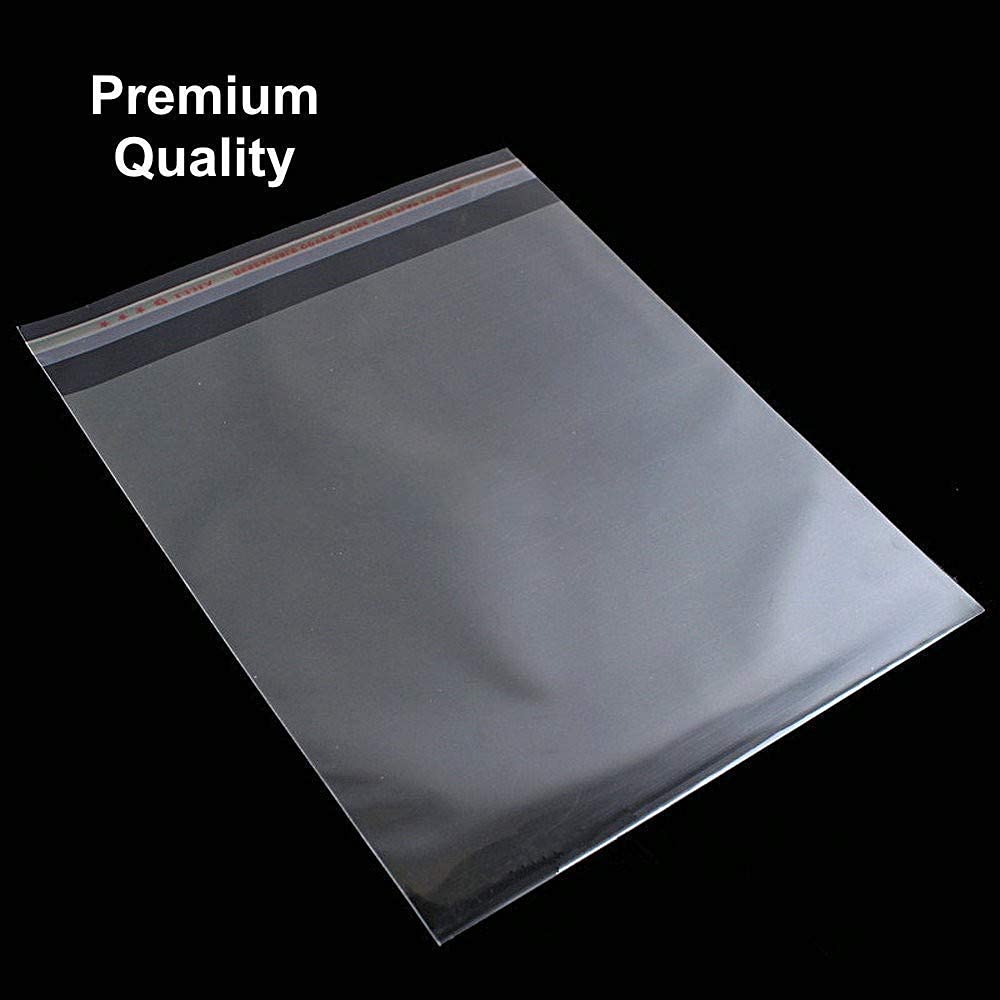 100 Pcs Self Adhesive Resealable Transparent 5x6 Inches BOPP Plastic Bags for Packaging - Food Storage, Organizing Small Items & Shipping Protection
