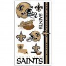 WinCraft New Orleans Saints Temporary Tattoos - NFL Football Team Fan Body Art for Game Day, Parties & Events