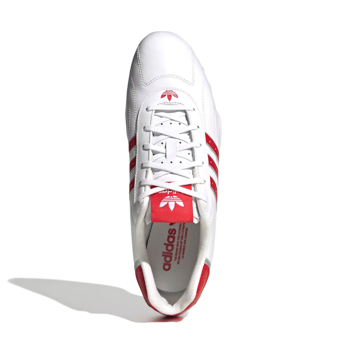 Adiracer Lo Sneakers - Cloud White & Better Scarlet | Lightweight Comfortable Running Shoes for Men & Women | Perfect for Jogging, Gym Workouts & Casual Wear