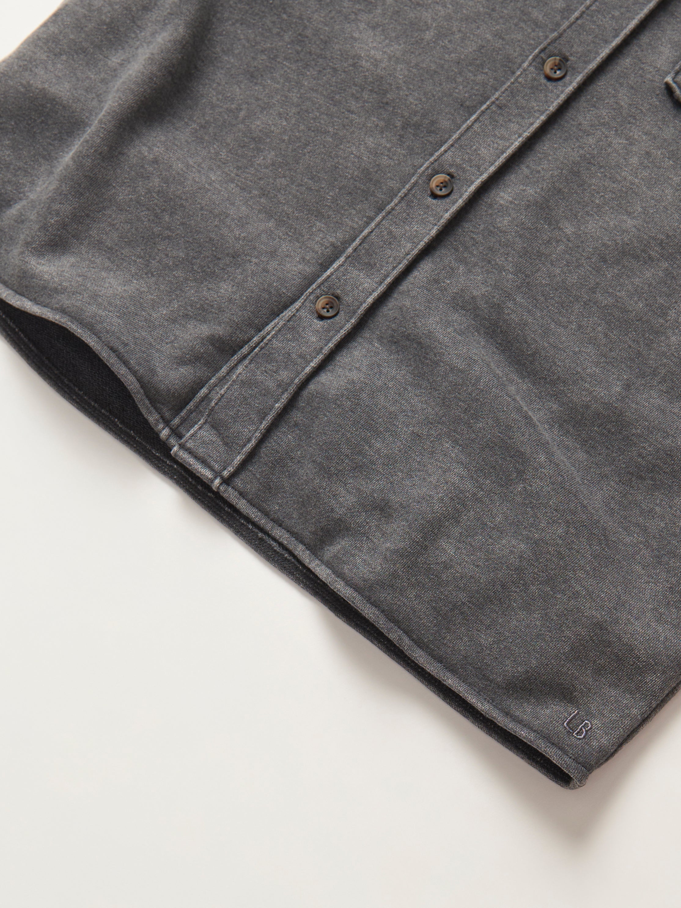 Lightweight Hooded Shacket for Men & Women - Charcoal Wash | Casual Outerwear for Fall & Winter Layering
