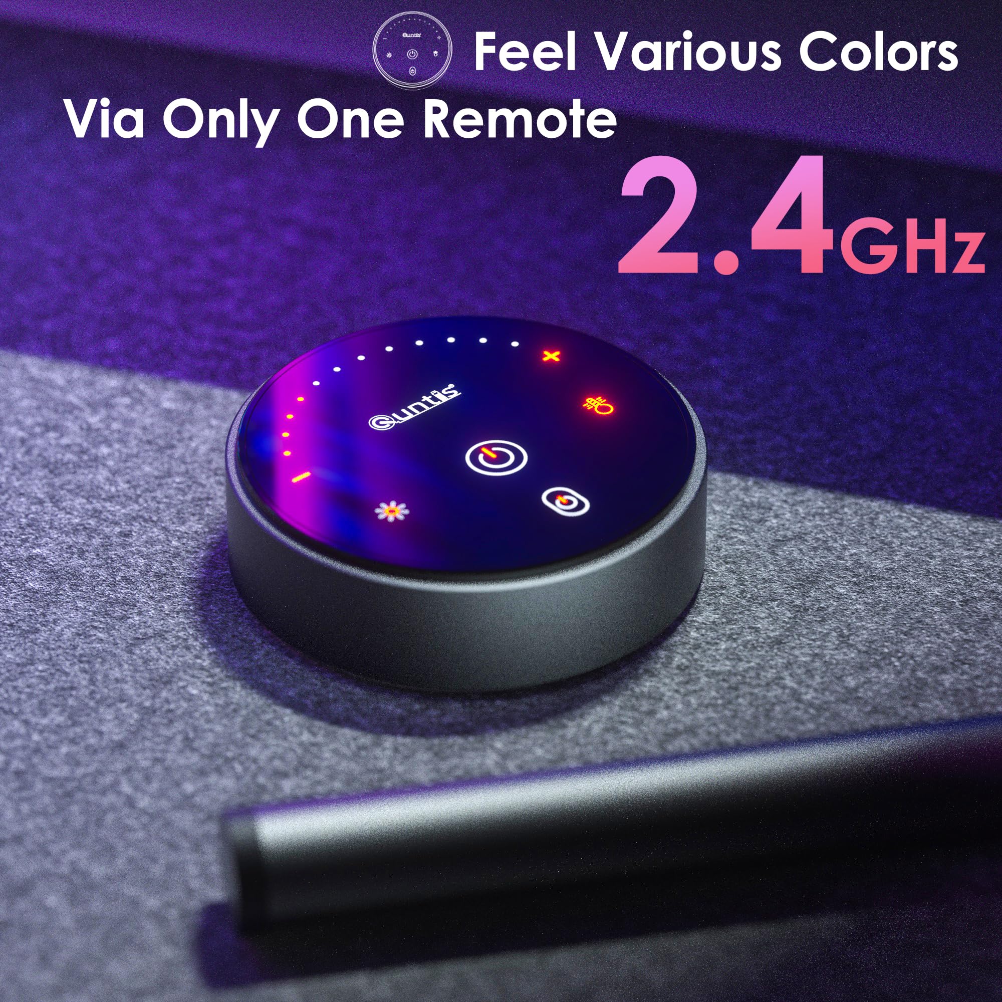 Quntis 51cm USB Computer Monitor Light Bar with Remote Control - 88+32 LED RGB Gaming Desk Lamp, 15 Color Adjustable Ambient Lighting for PC Screen | Perfect for Gaming Setup, Home Office & Nighttime Computer Use