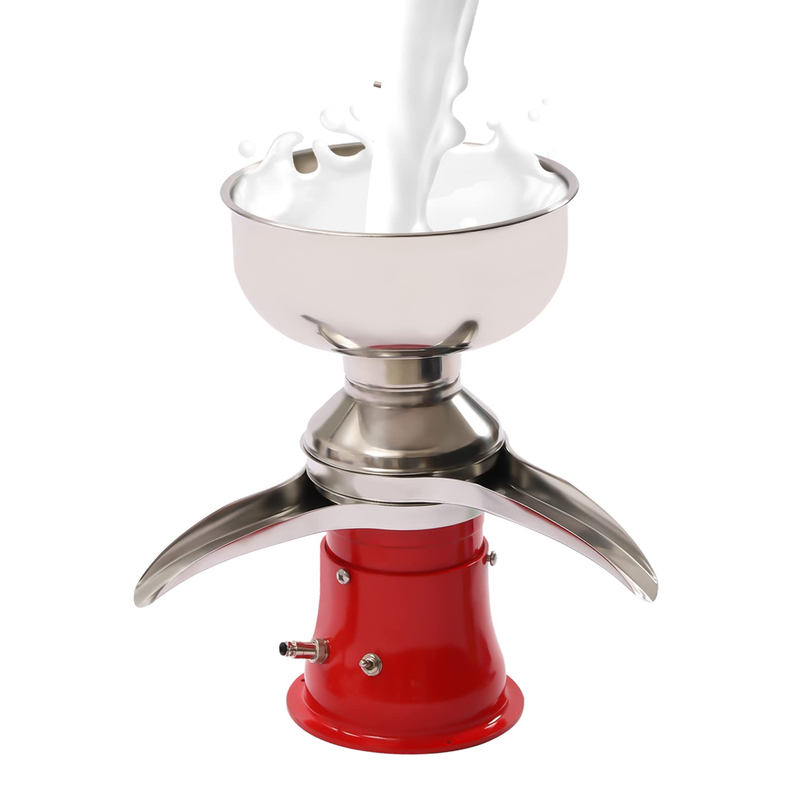 Electric Milk Cream Separator 5L/1.32Gal - Stainless Steel Centrifugal Cream & Butter Maker for Goat, Cow Milk - Perfect for Homemade Milkshakes, Cheese & Dairy Processing