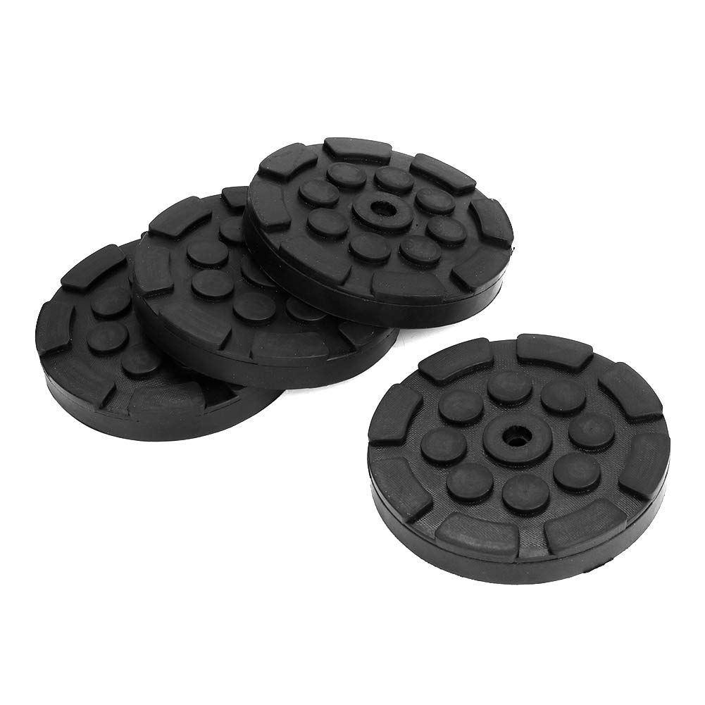 Aramox 4-Piece Rubber Arm Pads for Car Jacking & Lifting - Heavy Duty Auto Lift Pads, Weightlifter Accessories - Perfect for Vehicle Maintenance, Gym Workouts & Home Garage Use