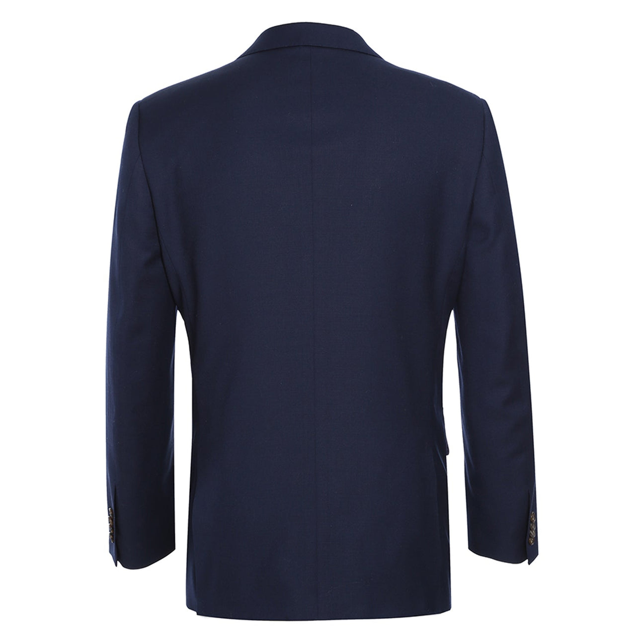 Alessandro Vitello by Renoir Dark Navy Classic Fit Notch Lapel Solid Blazer 561 6 | Men's Formal Business Suit Jacket | Perfect for Office, Weddings & Special Occasions