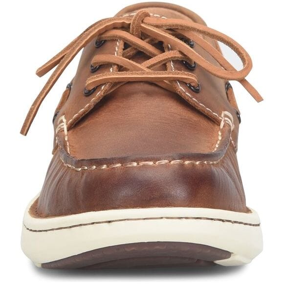 BORN MARINER 3-Eye Men's Leather Boat Shoes - Classic Deck Shoes for Sailing, Casual Wear & Outdoor Activities