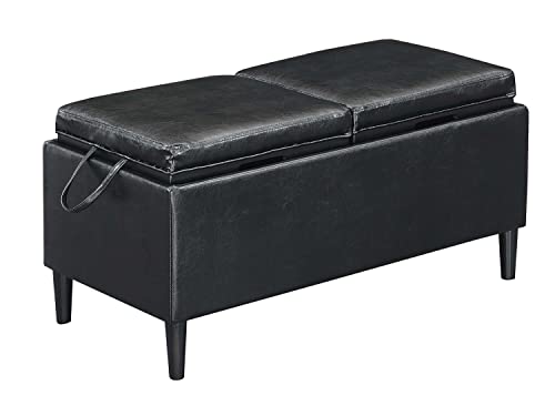 Black Faux Leather