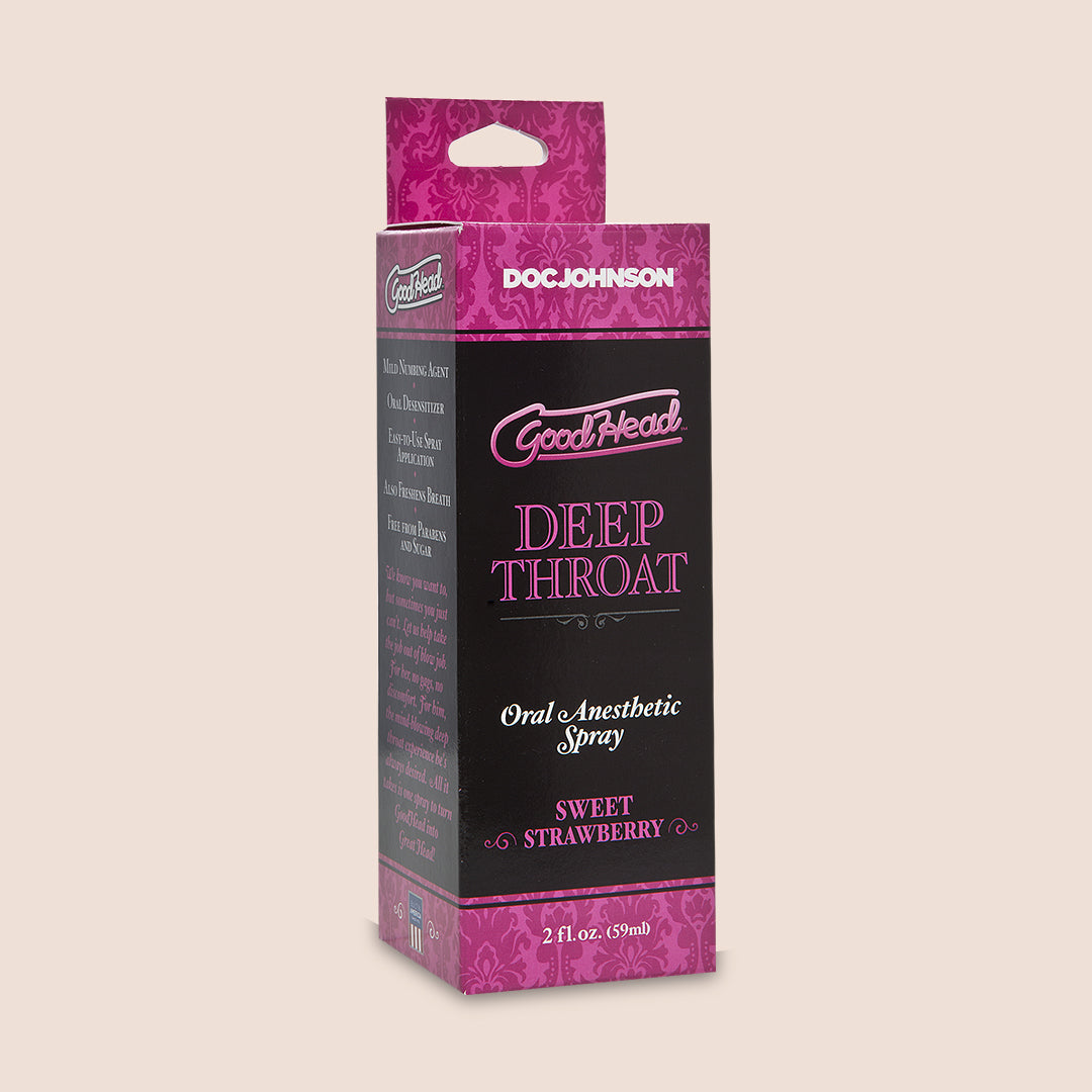 Goodhead™ Deep Throat Spray 2 oz - Flavored Throat Desensitizer for Oral Sex & Sensual Play | Long-Lasting Numbing Spray for Enhanced Pleasure & Comfort