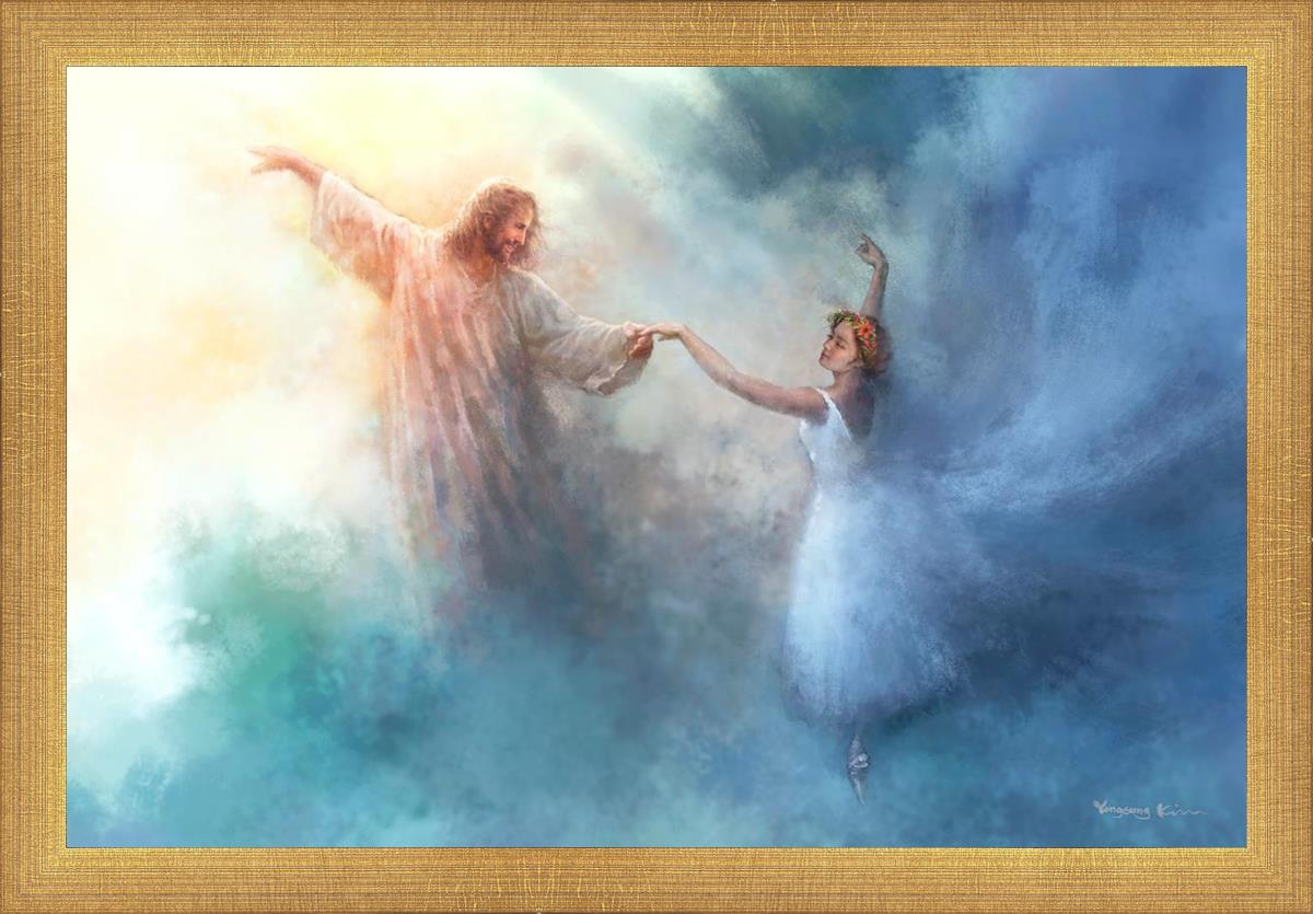 A Pas De Deux By Yongsung Kim - Ballet Dance Art Print - Elegant Wall Decor for Home, Office & Dance Studios