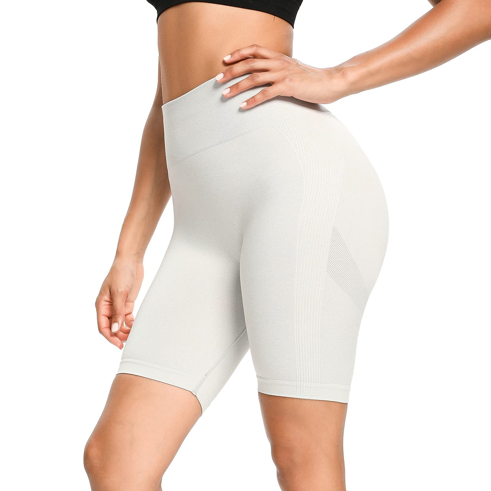 Women's High Waist Seamless Yoga Shorts - Workout Leggings for Running & Fitness | Push Up Capri Pants for Gym, Yoga & Active Lifestyle