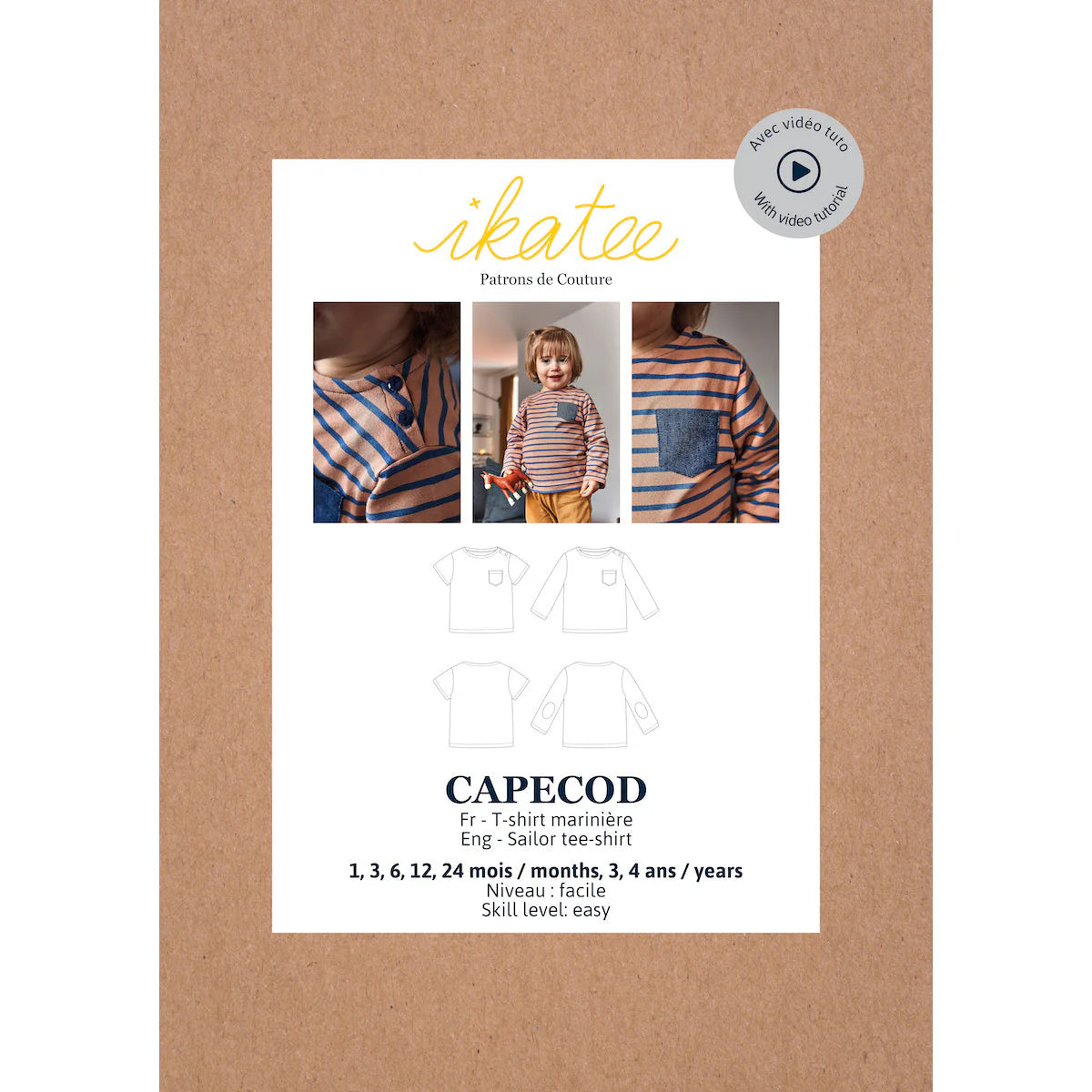Cape Cod Sailor T-Shirt for Kids | 1 Month to 4 Years | Nautical Outfit for Beach Vacation & Summer Play