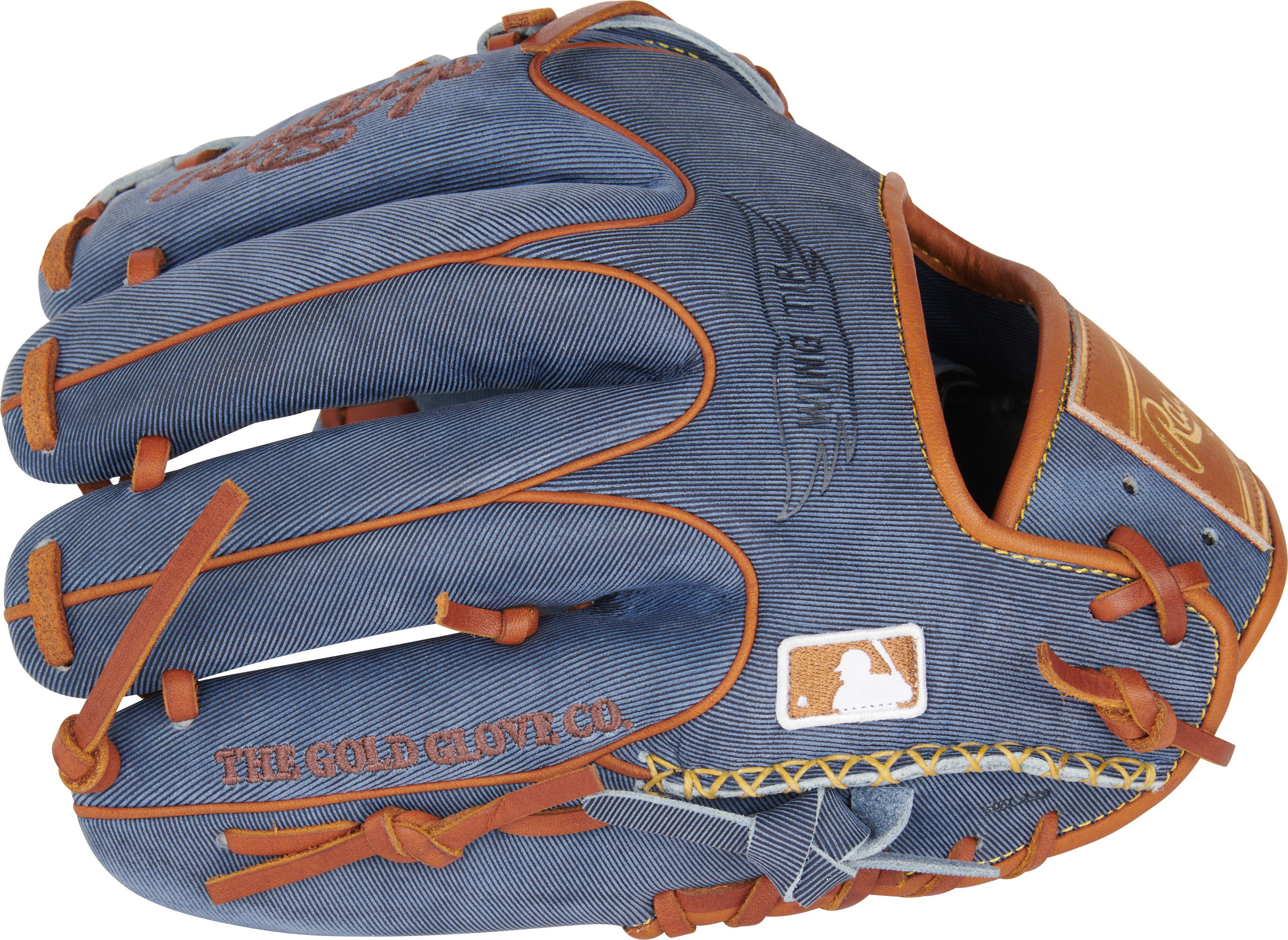 Rawlings Heart of the Hide Pro Denim Series PRO205W 9D Baseball Glove - 11.75 Inch Infield & Pitcher's Mitt for Adults - Premium Leather Glove for Baseball Training & Games
