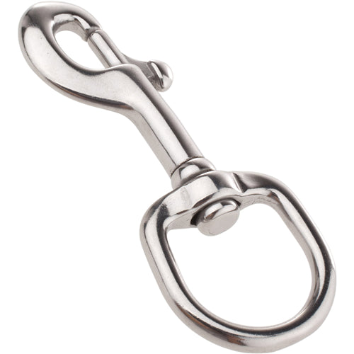 Stainless Steel Swivel Eye Small Sliding Bolt Snap 3in/7.6cm - Heavy Duty Marine & Outdoor Use for Boats, Trailers, and Camping Gear