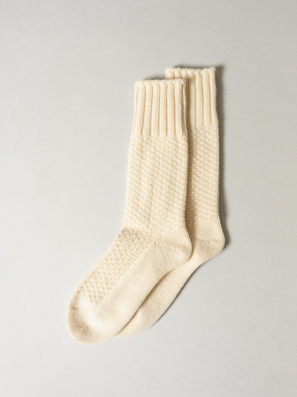 Wool Cotton Boot Socks for Women & Men - Soft & Warm Winter Socks - Ivory Color - Perfect for Hiking, Snow Boots & Cold Weather Comfort