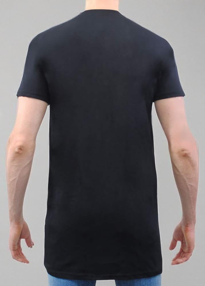 Tall Men's Extra Long Blend T-Shirt - Comfortable & Stylish Casual Wear for Big & Tall Guys - Perfect for Work, Gym, and Everyday Outfits
