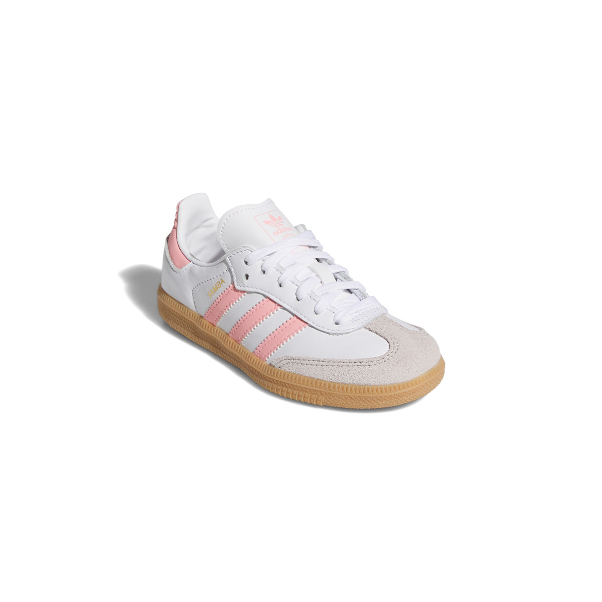 Kids Samba OG Sneakers - White Semi Pink Spark - Comfortable & Stylish Shoes for Boys & Girls - Perfect for School, Sports & Casual Wear