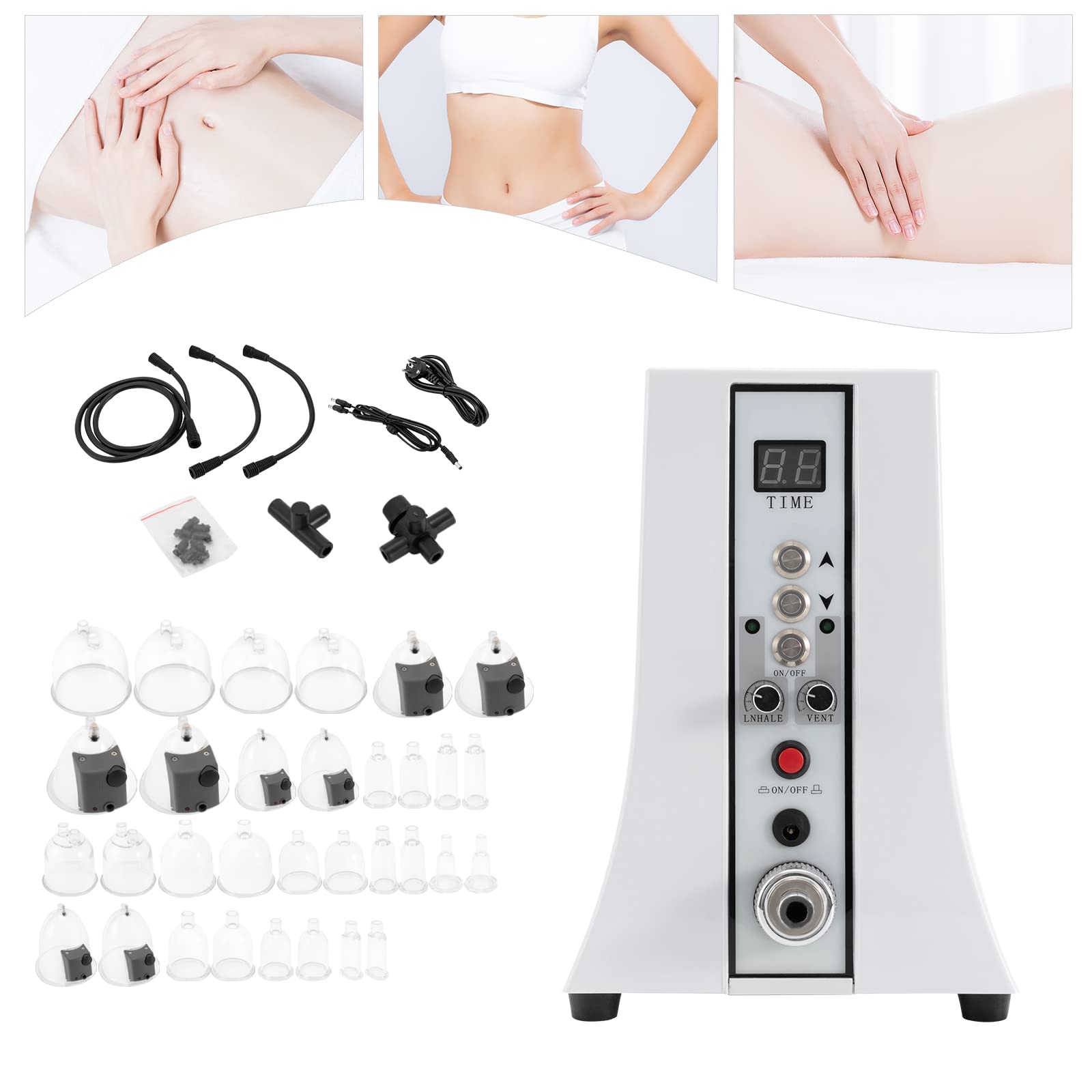 Body Sculpting & Breast Enlargement Machine for Women - Vacuum Cupping Therapy Set for Butt Lifting, Hip Enhancement & Body Massage | At-Home Beauty & Spa Treatment