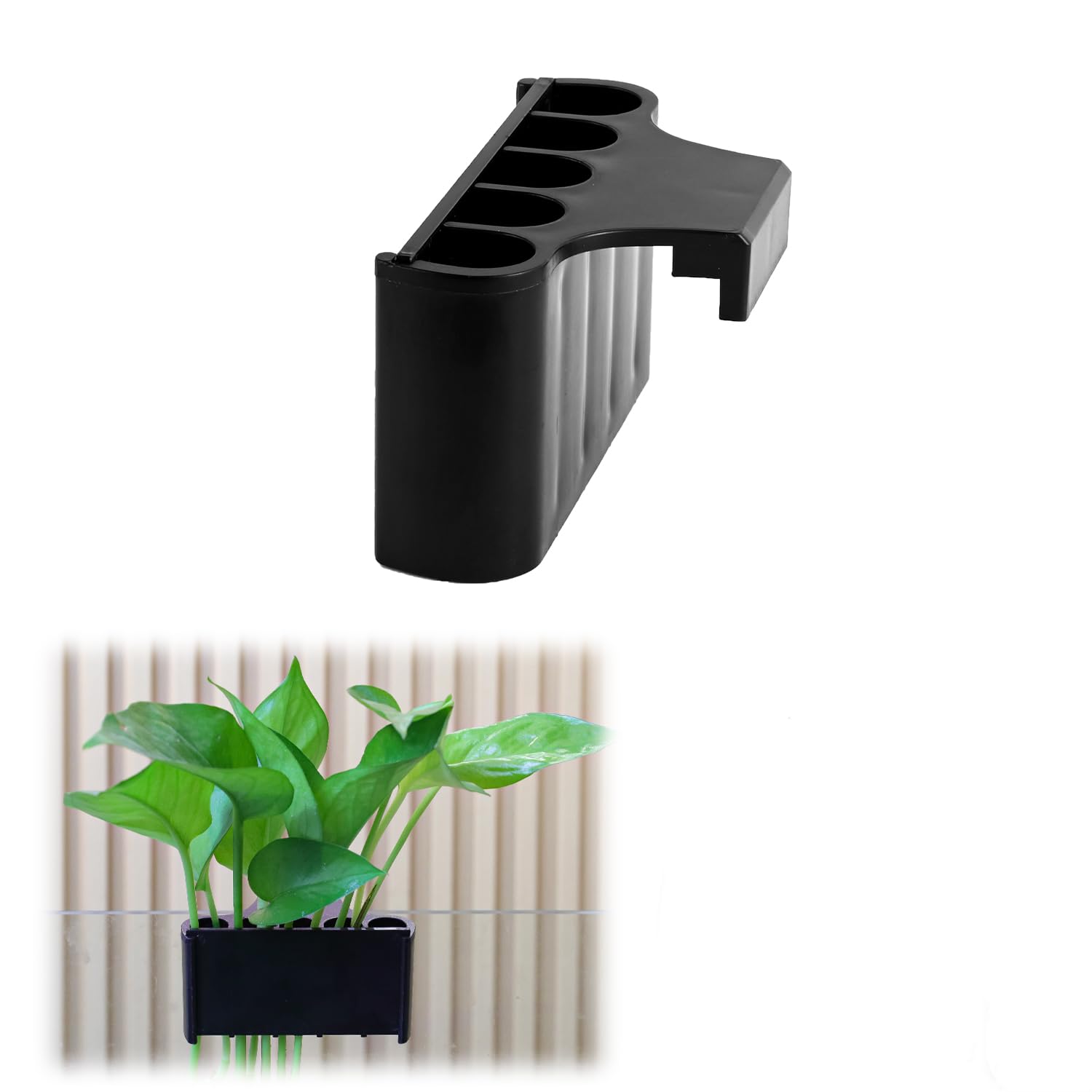 Aquarium Plant Holder - Plastic Fish Tank Plant Holder with Suction Cups, Hanging Aquarium Planter Cup for Live Aquatic Plants - Perfect for Betta Fish Tanks, Aquascaping & Freshwater Aquariums