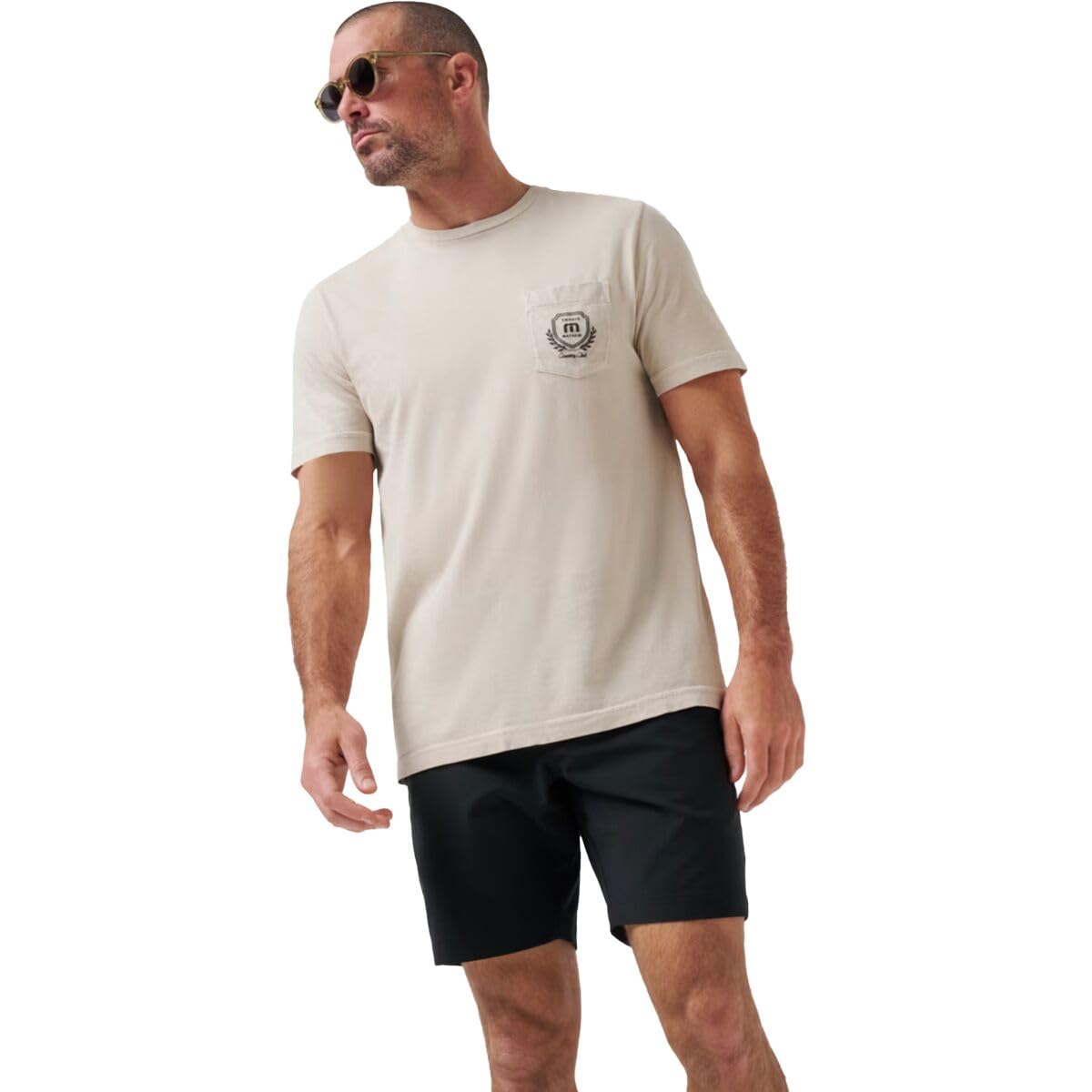 TravisMathew Men's Tech Chino Shorts - Comfortable Stretch Travel & Golf Shorts for Casual Wear & Outdoor Activities