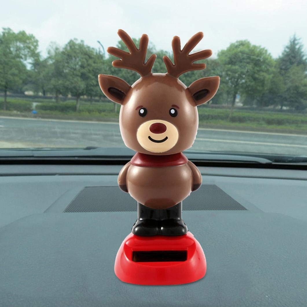 Solar Powered Dancing Christmas Bobble Head Toy - Animated Swinging Figure for Party Decorations, Home & Desk Decoration - Fun Gift for Holidays & Celebrations (#9) | Perfect for Christmas Parties, Office Decor & Festive Home Displays