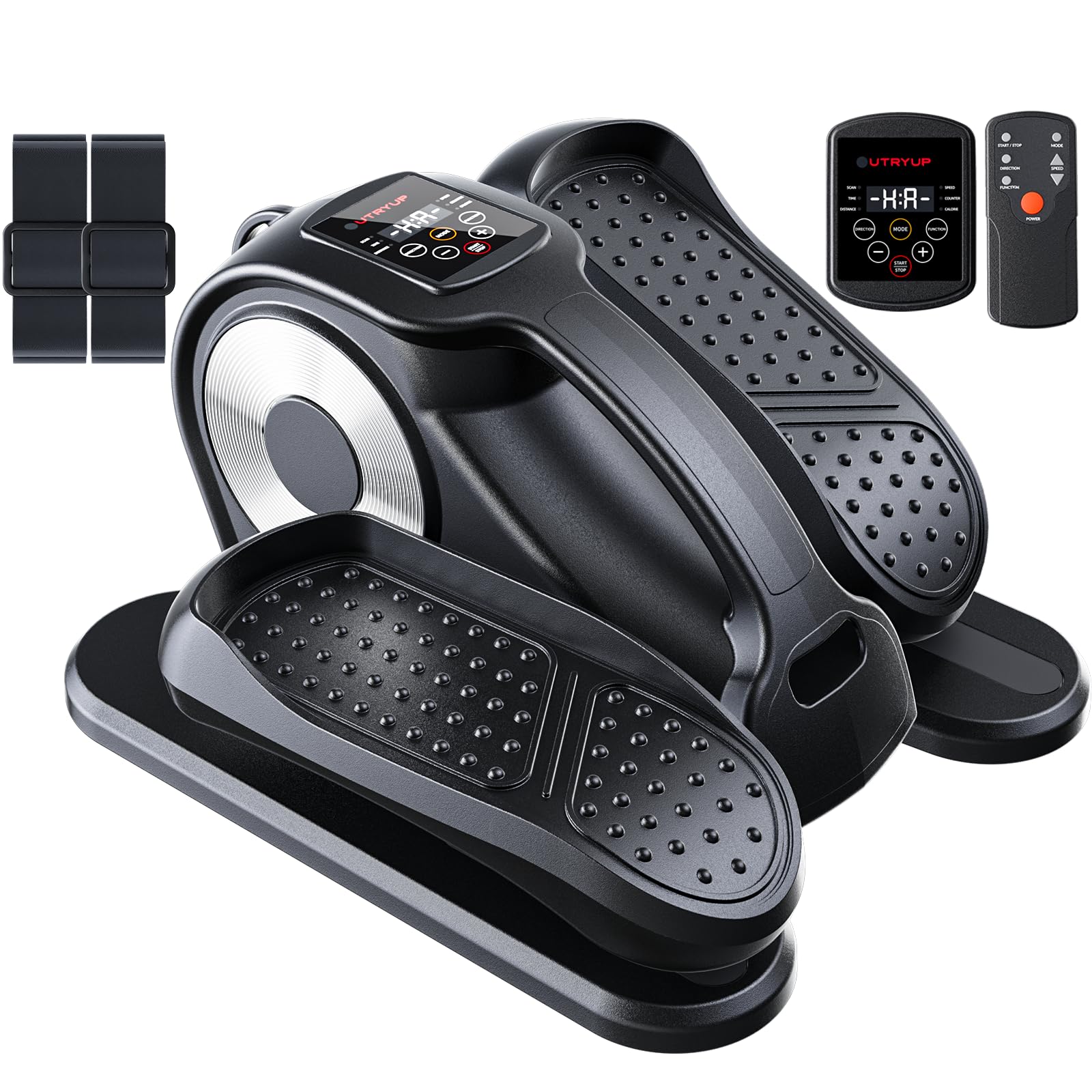 UTRYUP Under Desk Elliptical Machine - 12-Speed Adjustable Electric Pedal Exerciser with Remote Control for Seniors, Quiet & Compact Seated Workout Equipment for Home, Office or Small Spaces | Perfect for Sedentary Workers, Elderly Fitness & Physical Therapy Recovery