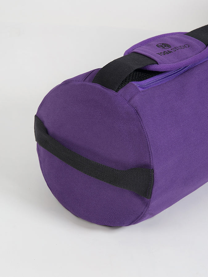 GOTS Certified Organic Cotton Yoga Bag for Women & Men - Eco-Friendly Yoga Mat Carrier with Pockets - Perfect for Yoga Studio, Gym, Travel & Workout Essentials Storage