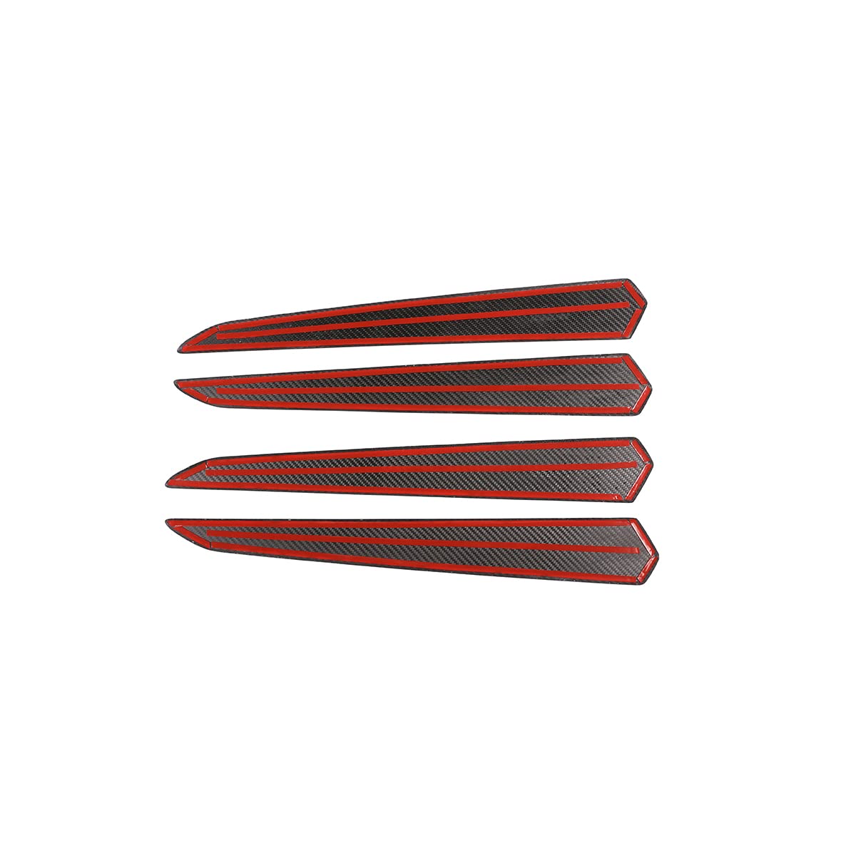 Premium Real Carbon Fiber Car Interior Door Panel Stripe Cover Molding Trim for Lamborghini URUS 2018-2023 - Red Carbon Fiber Style Upgrade for Luxury SUV Interior Protection & Customization