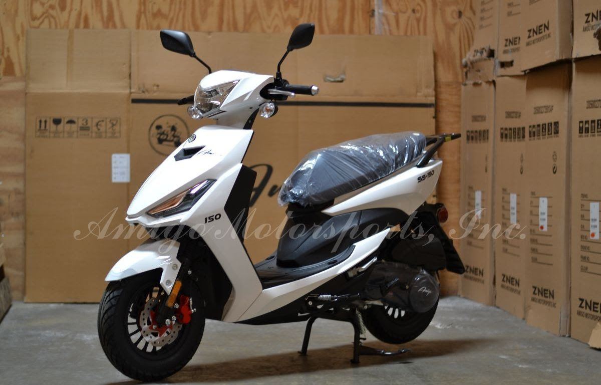 Amigo SS50 49cc Gas-Powered Scooter - Fully Assembled, Street Legal Moped for Adults - Perfect for Commuting, Campus Travel & Urban Exploration