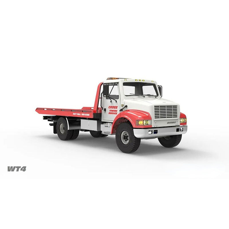 CrossRC WT4 1/10 Scale RC Road Rescue Vehicle - 4X2 Remote Control Wrecker Truck Model Kit (Unassembled & Unpainted) with 2-Speed Gearbox - Perfect for Off-Road Adventure & RC Car Enthusiasts