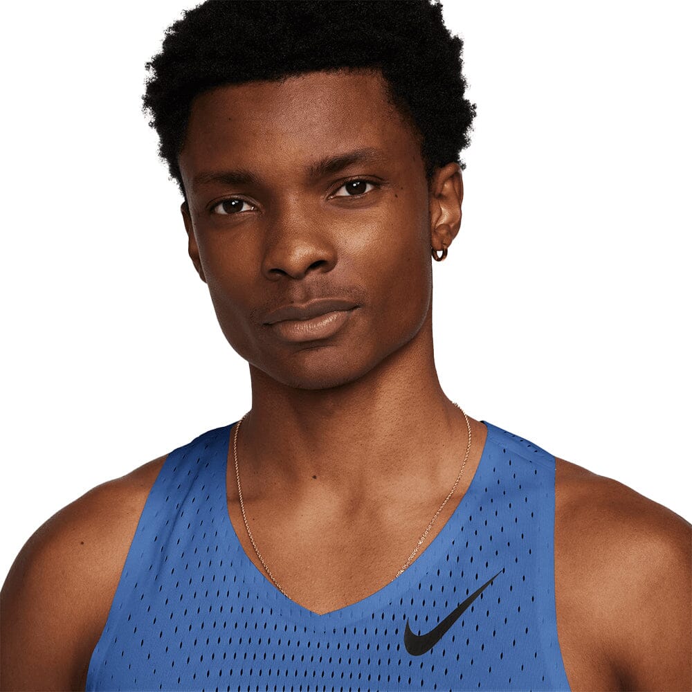 Nike Men's AeroSwift Dri-FIT ADV Running Singlet - Lightweight Breathable Performance Top for Marathon Training & Hot Weather Running