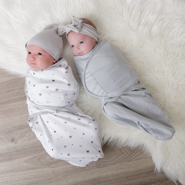 Ely's&Co. Adjustable Baby Swaddle Blanket 2-Pack - Soft & Breathable for Newborns, Infants - Perfect for Sleeping, Swaddling & Comfort