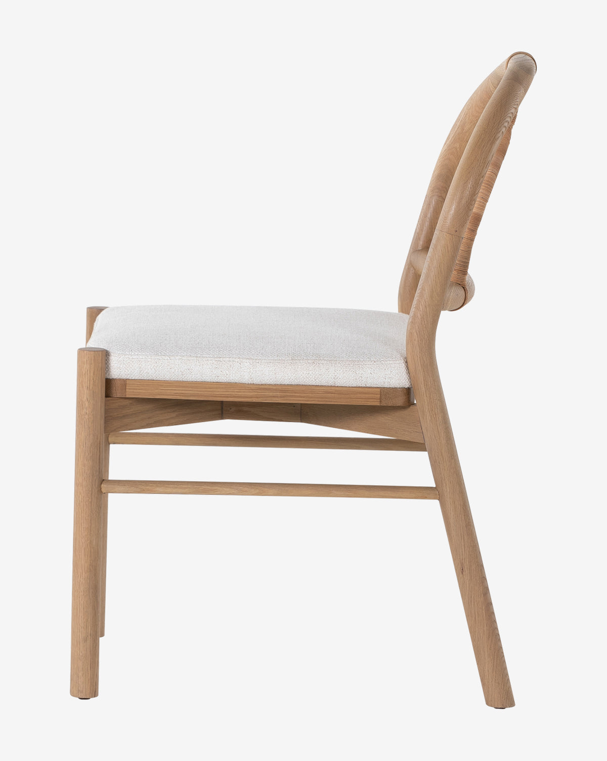 Vasco Dining Chair - Modern Wooden Dining Room Chair with Upholstered Seat - Perfect for Kitchen, Dining Room, and Home Office Use