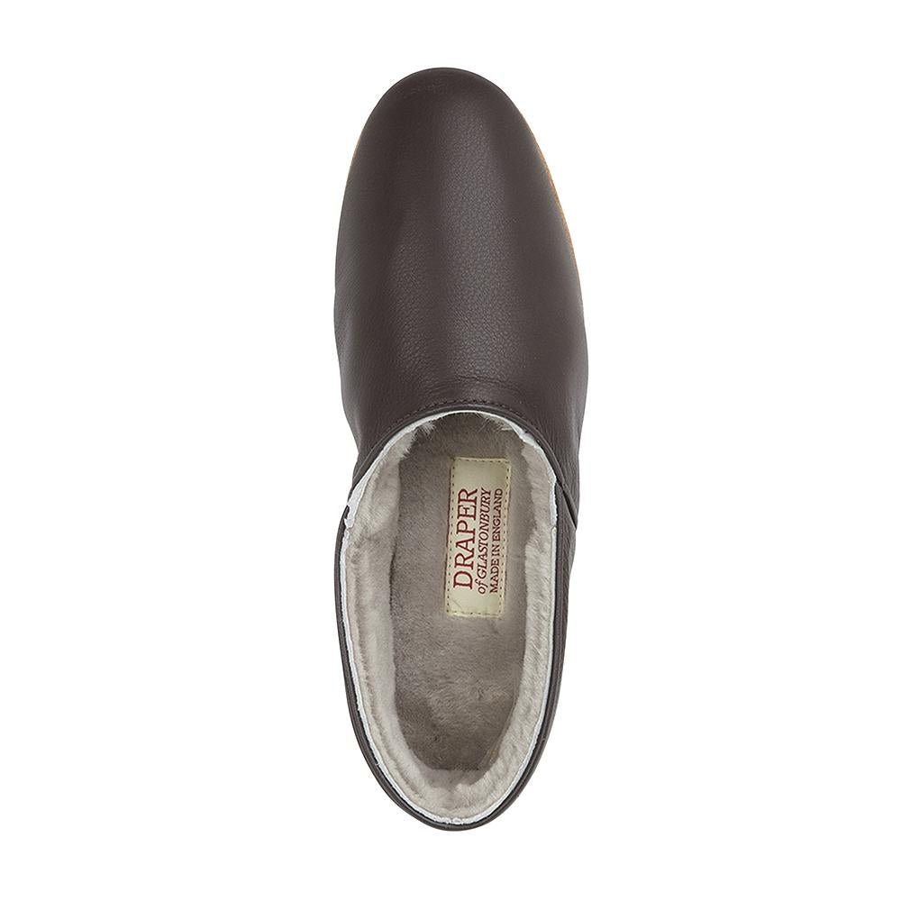 DRAPER PHILIP Genuine Sheepskin Slippers for Men & Women - Soft Comfortable House Shoes in Wine Red - Perfect for Indoor Relaxation, Winter Warmth & Cozy Home Wear