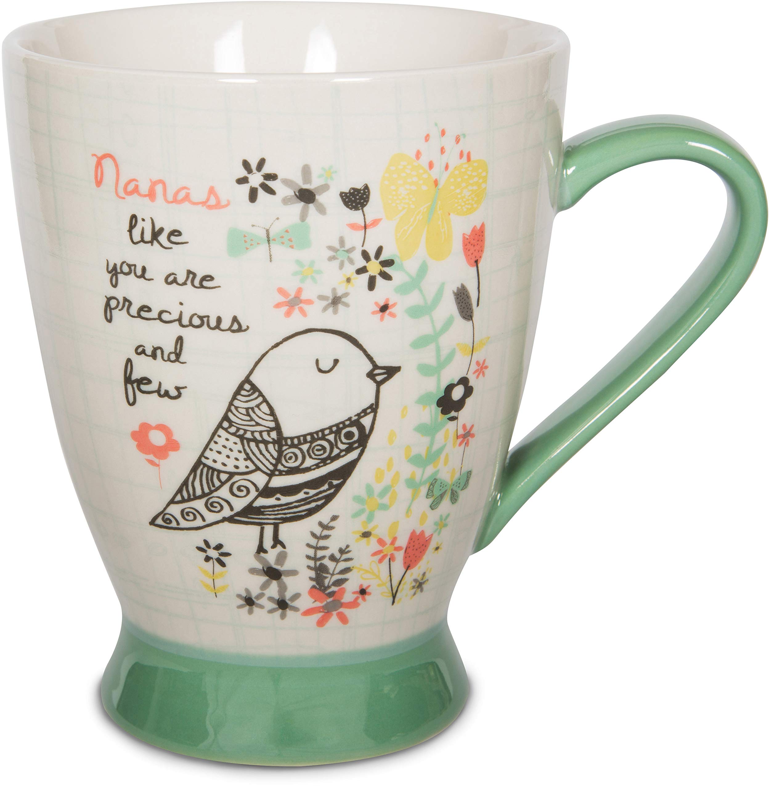 Premium 18 oz. Nana Ceramic Mug - Colorful Handmade Coffee Cup for Tea, Hot Chocolate & Office Use - Pavilion Gift Company