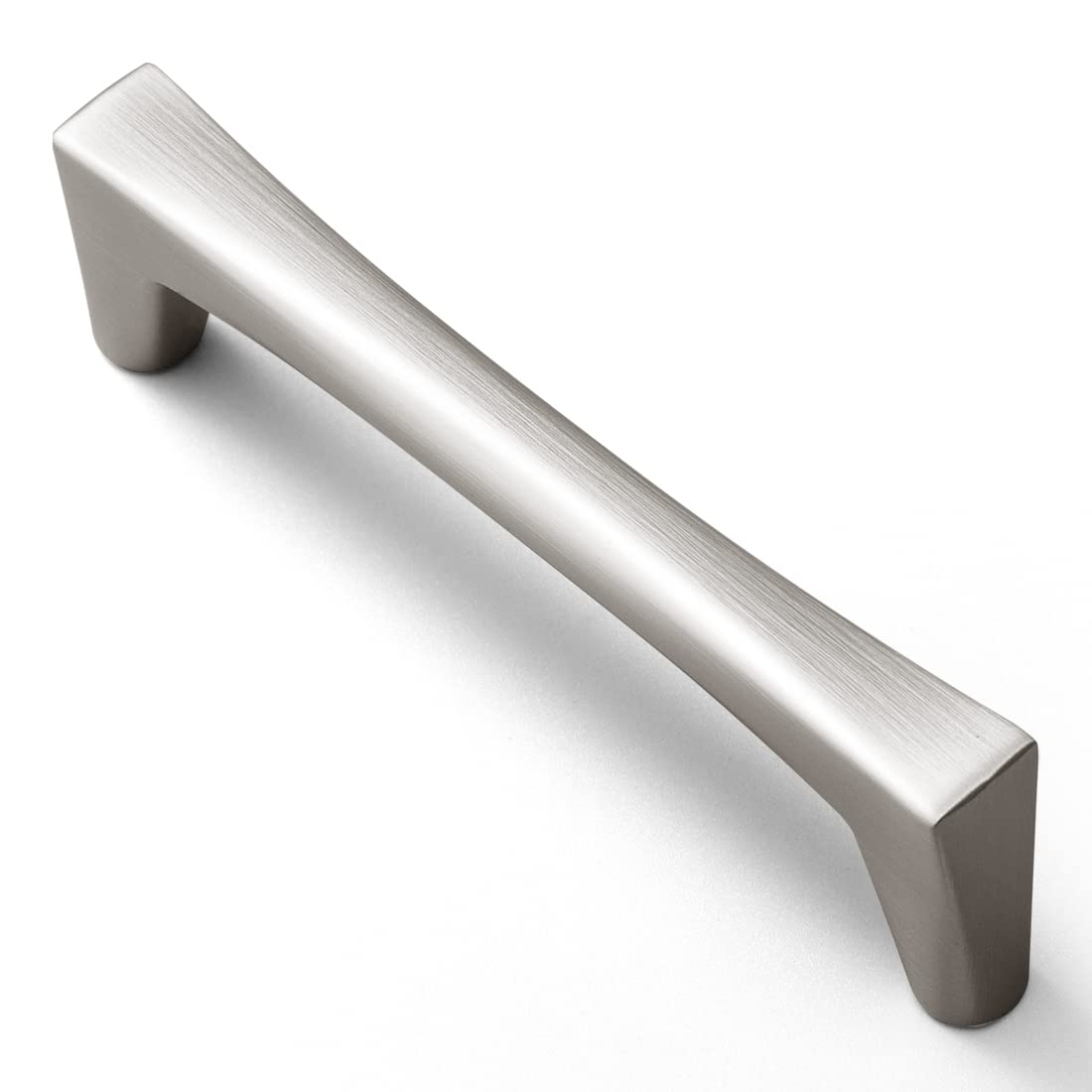 Modern Cabinet Pulls 10-Pack - Satin Nickel 3.75