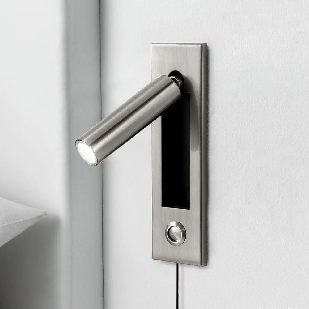 Modern Plug-in Wall Sconce with Adjustable Arm - Perfect for Bedside Lighting, Reading Nook & Small Space Decor