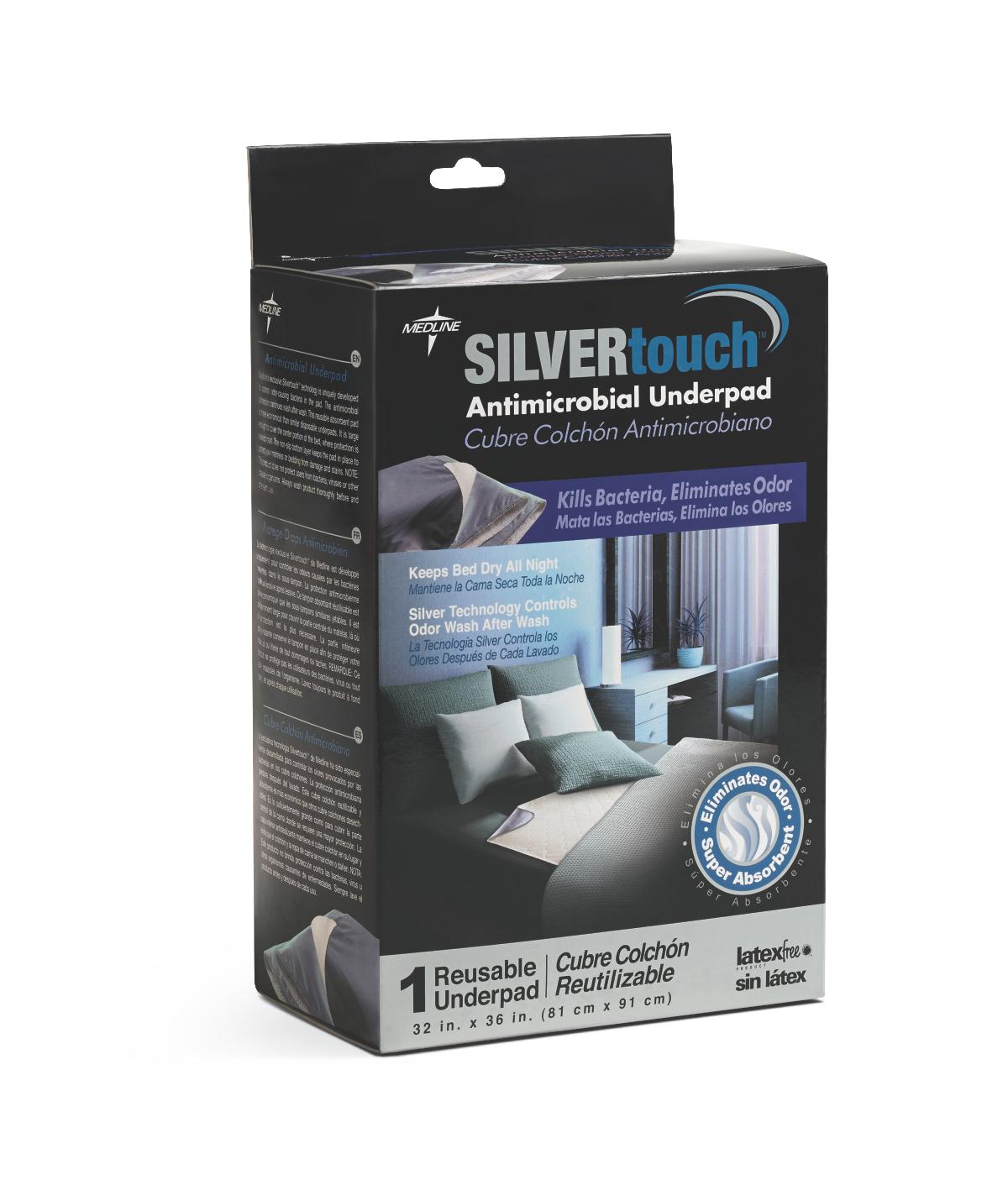 SilverTouch Underpad with Twill Face - 32x36 Inches, Waterproof & Reusable Bed Pad for Incontinence, Elderly Care & Pet Protection - Ideal for Home, Hospital & Travel Use