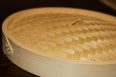 Premium 12 Inch Bamboo Steamer Set - 2 Stackable Steamer Baskets with Lid for Dim Sum, Dumplings & Asian Cooking | Natural & Eco-Friendly Kitchenware