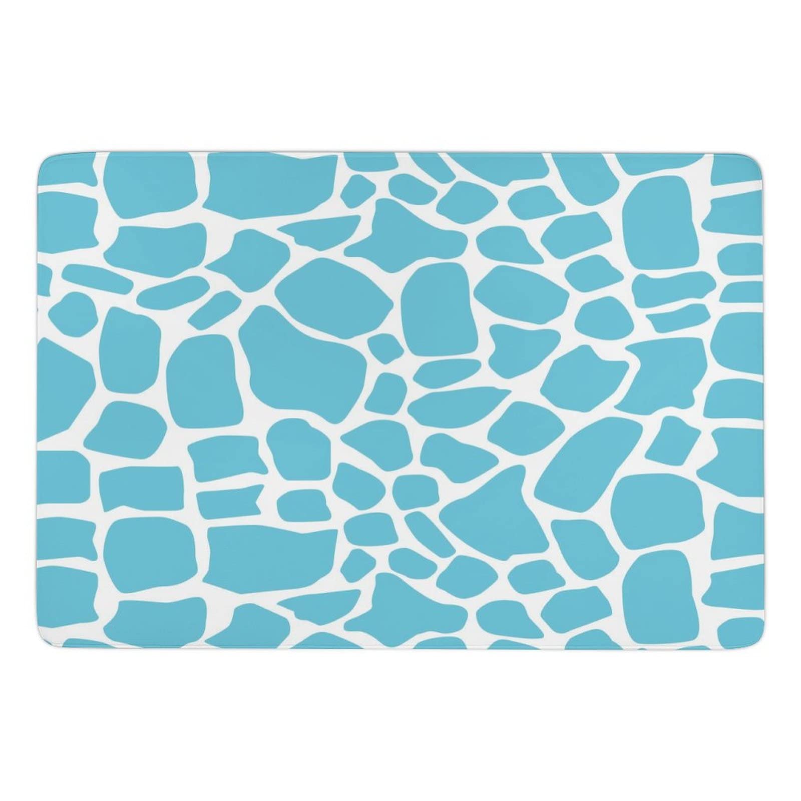 Soft Giraffe Print Animal Skin Texture Rug - Non-Slip Foldable Area Carpet for Kids Room, Nursery, Playroom & Living Room Decor - 5ft x 6.5ft - Perfect for Playtime, Nap Time & Cozy Floor Seating