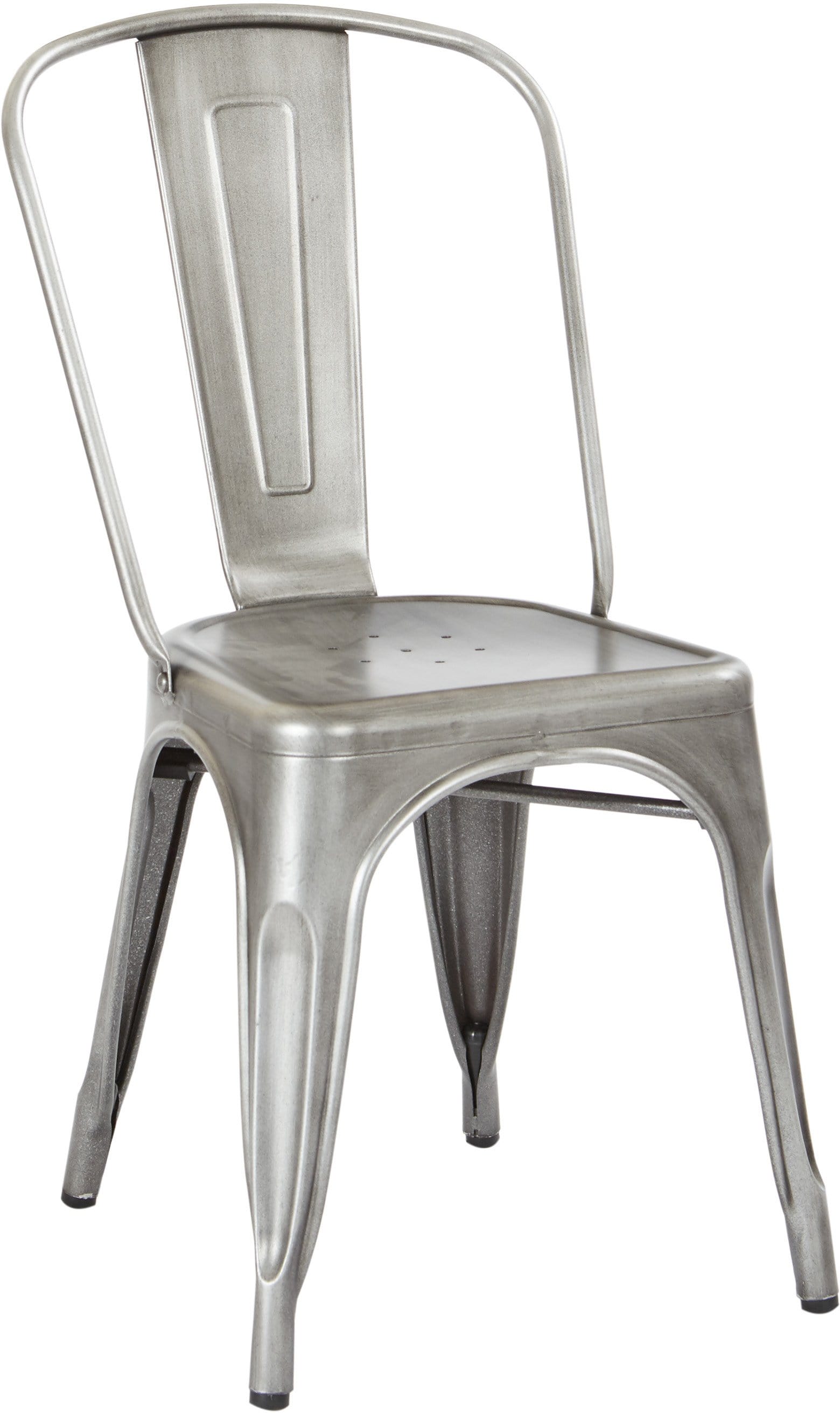 OSP Designs Bristow Armless Chair 4 Pack - Modern Stackable Dining Chairs for Kitchen, Restaurant, or Office - Brown Wood Finish [BRW29A4]