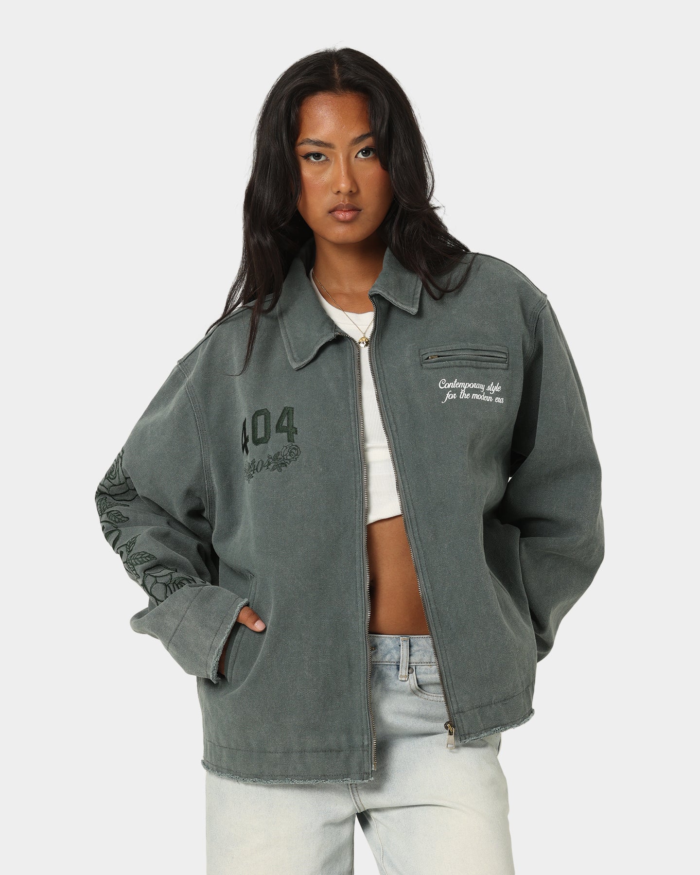 Florence Work Jacket for Men & Women - Durable Green Workwear Jacket for Outdoor, Construction & DIY Projects