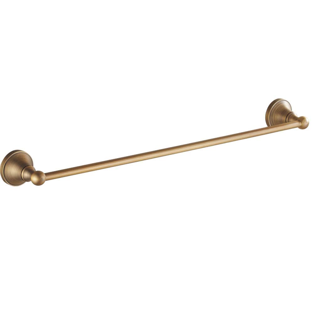 Antique Copper Single Towel Bar - Rust & Corrosion Resistant Bathroom Towel Rack for Bedroom, Kitchen, Office (70cm) - Perfect for Hanging Hand Towels, Bath Towels & Robes in Modern or Vintage Decor