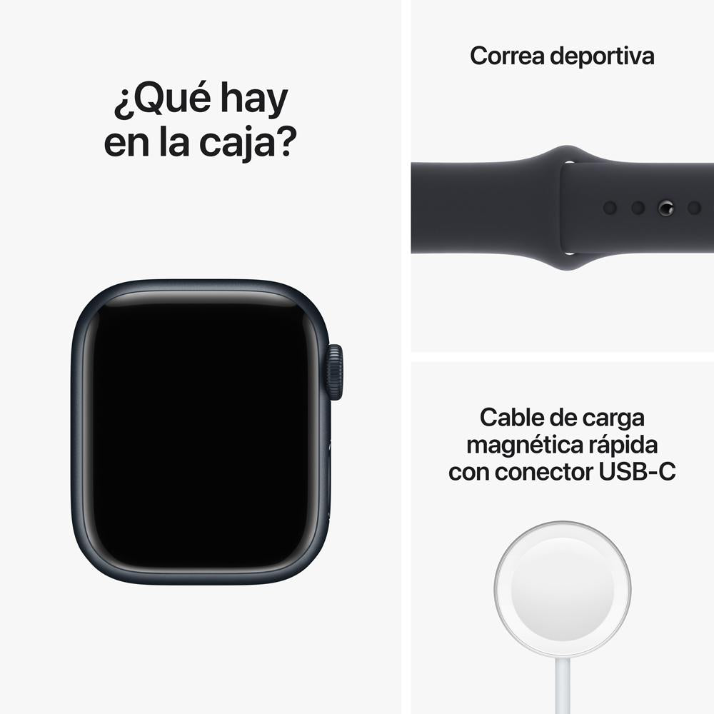 Apple Watch Series 8 (GPS) 41mm Midnight Aluminum Case with Midnight Sport Band - Perfect for Fitness Tracking, Workouts & Everyday Wear