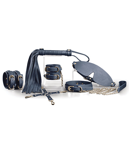 Premium Bondage Couture Kit - Set of 6 Blue Restraints for Couples | BDSM Gear for Sensual Play & Spicing Up Relationships | Perfect for Roleplay & Intimate Adventures