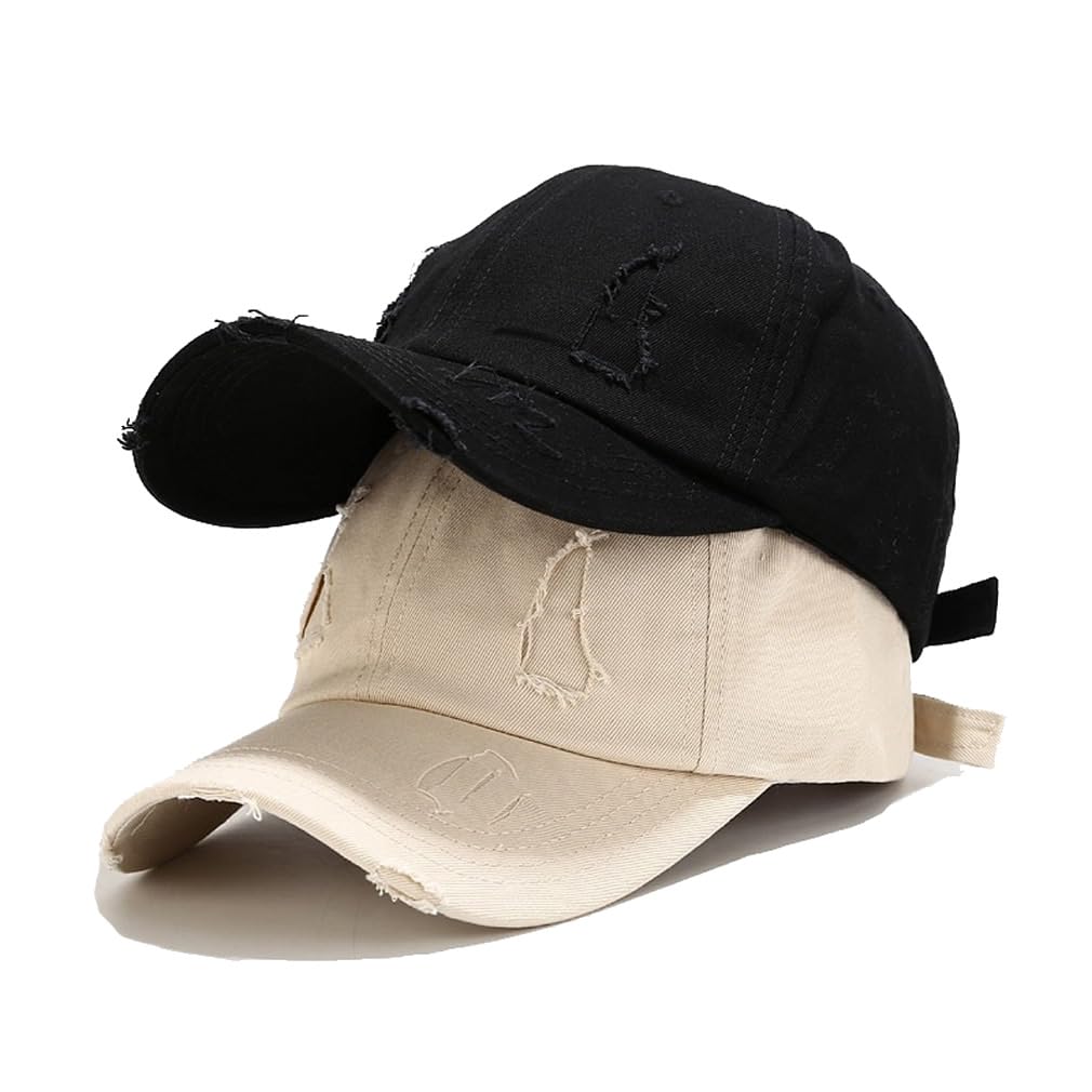 2 Pack Unisex Baseball Cap - Adjustable Dad Golf Hats for Men & Women | Casual Outdoor Sports, Golfing, Running, Hiking, Travel Accessories