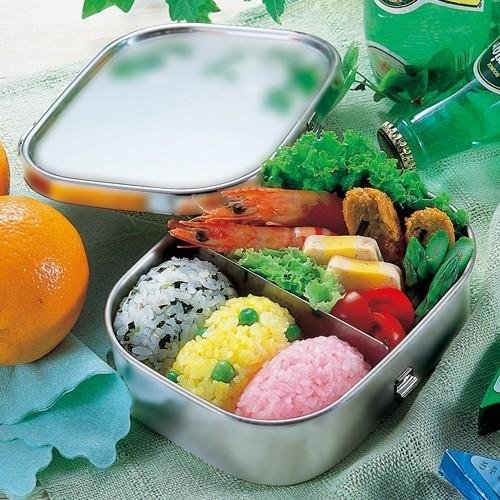 Aizawa 1000ml Large Square Stainless Steel Lunch Box - Leakproof Bento Container for Office, School & Picnics - Durable Food Storage for Meal Prep & Travel
