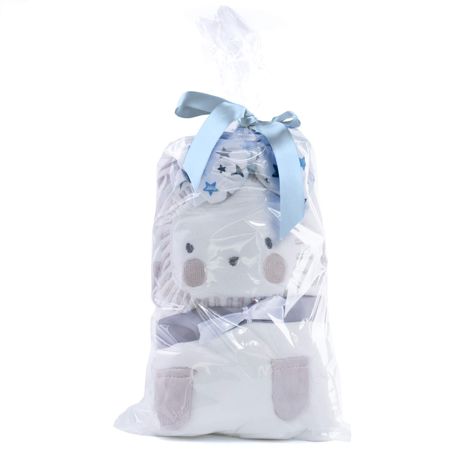 Soft Plush Baby Blanket Gift Set for Newborn Boys & Girls - Neutral Travel Blanket for Showers, Nurseries & On-The-Go Comfort