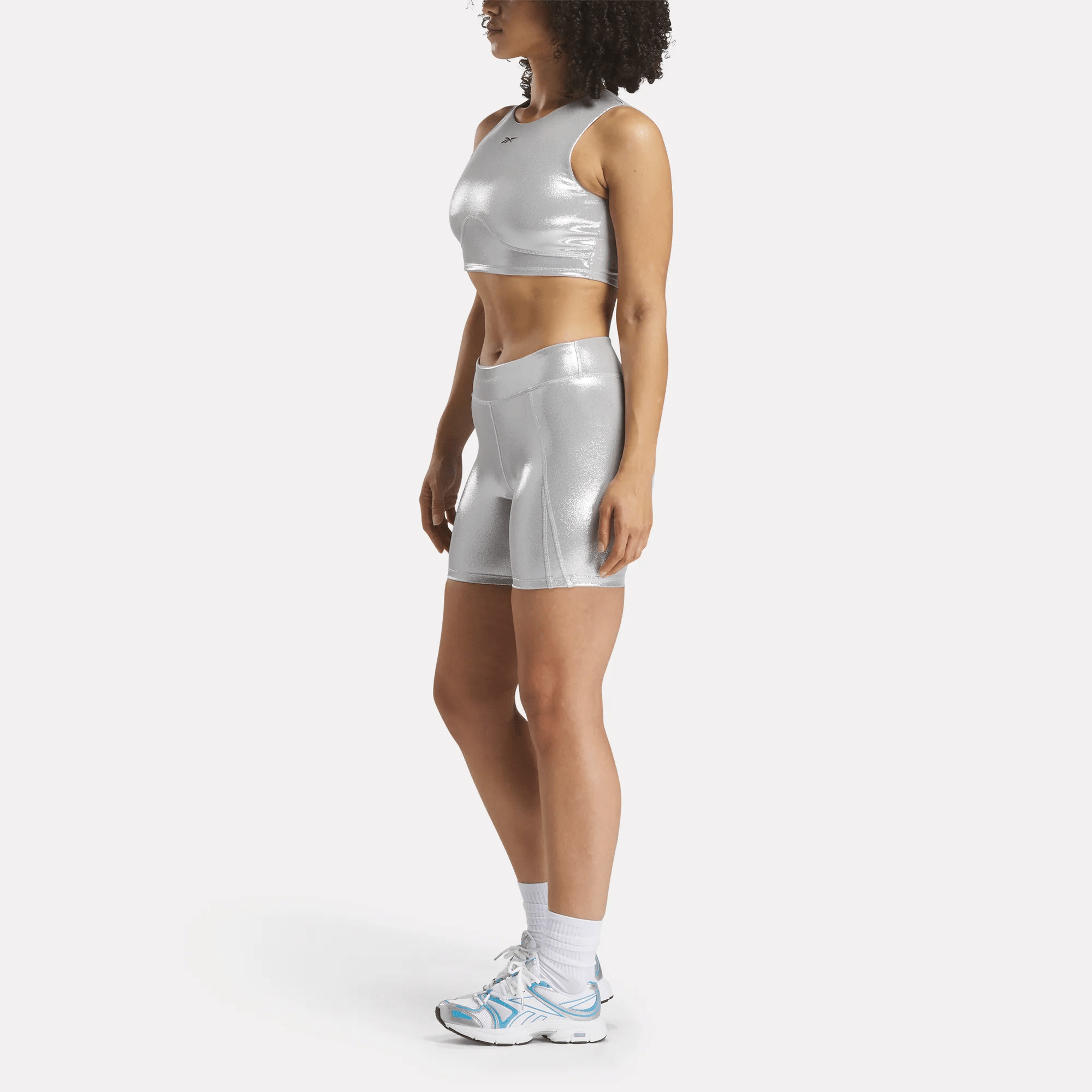 Reebok x Angel Lux Women's High-Waisted Bike Shorts - Breathable & Stretchy for Workouts, Running & Yoga